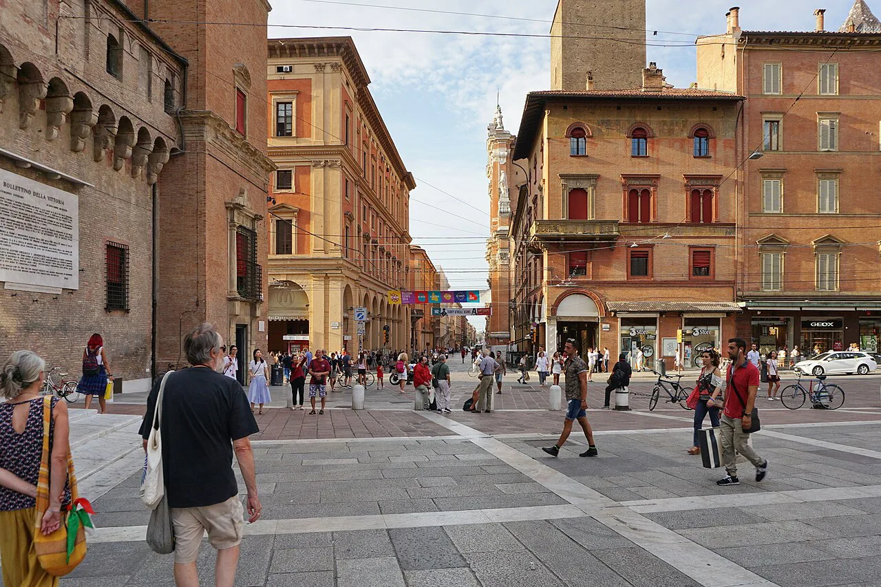 Piazza del Nettuno in Bologna.