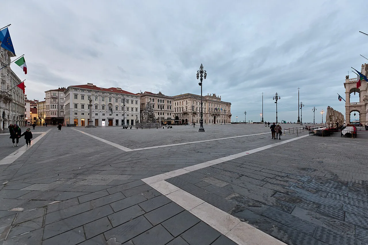 Piazza Unità d'Italia in Trieste.
