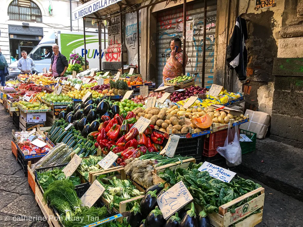 Fish market in Catania.
