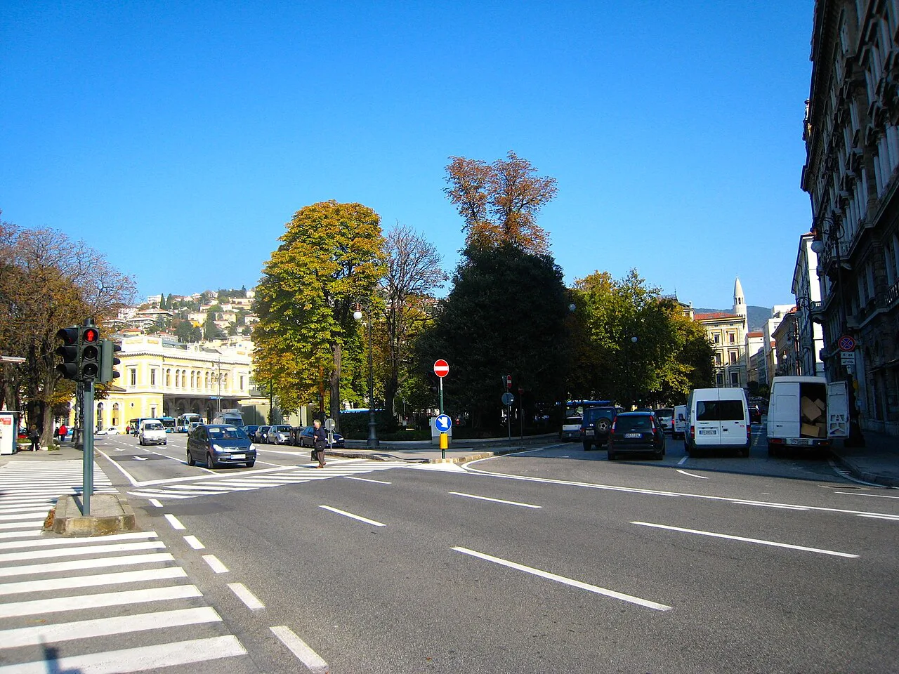 Piazza della Libertà in Trieste.