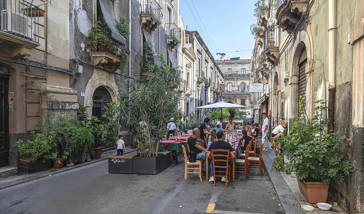 Street in Catania.