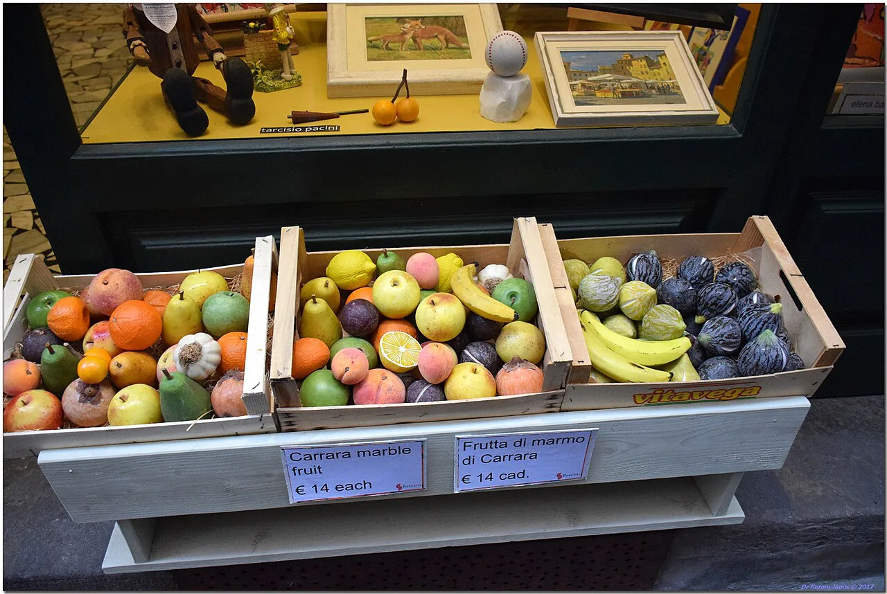 Fruit stall in Lucca.