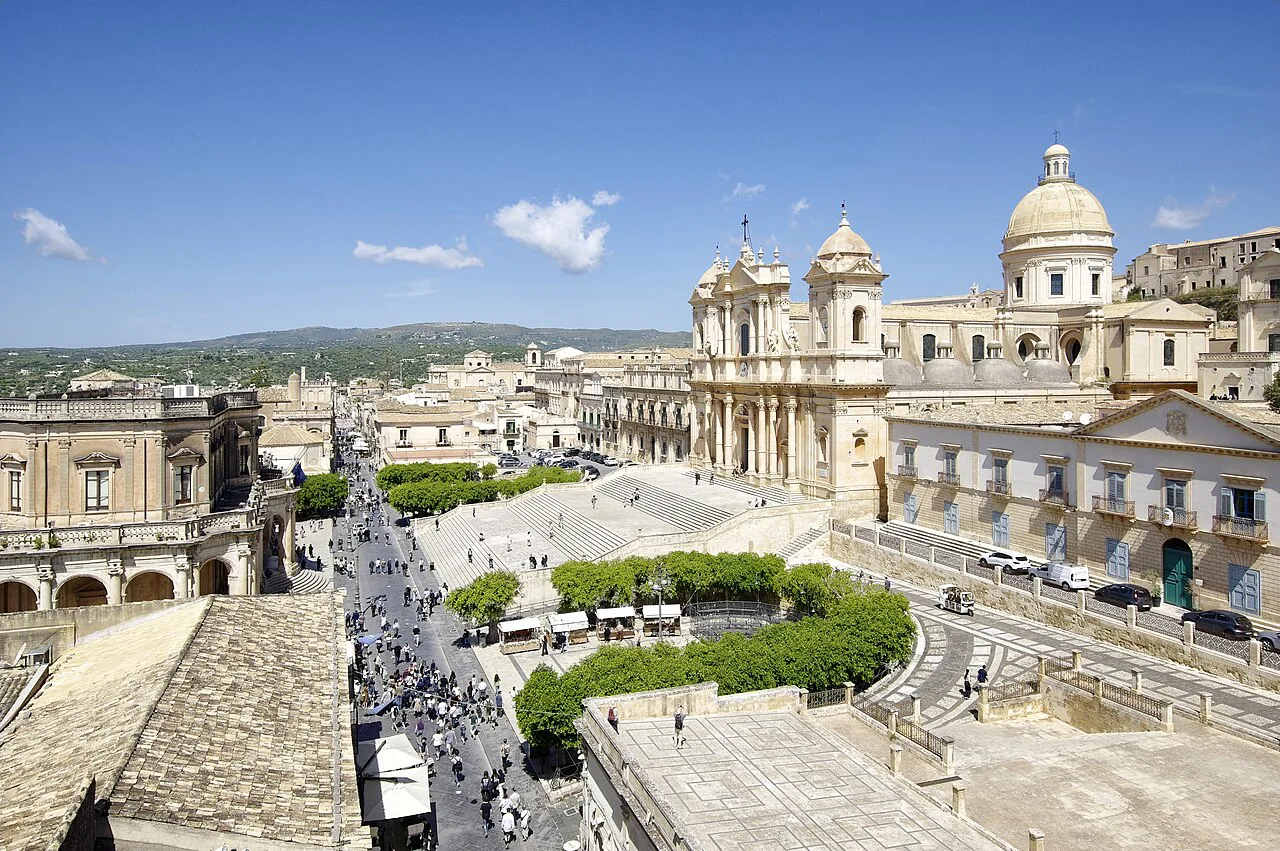 Noto old town seen from above.