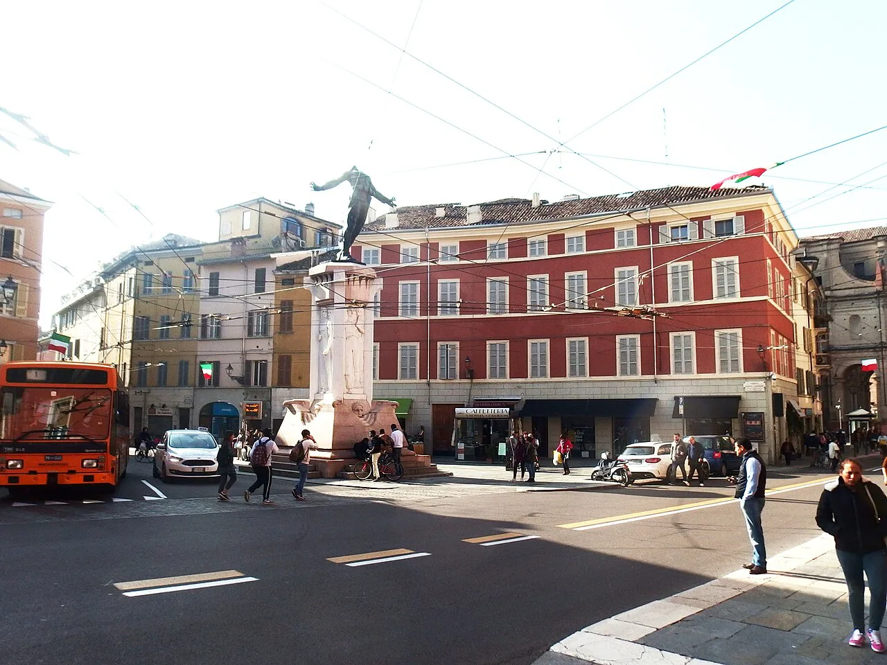 Piazza Corridoni in Parma.