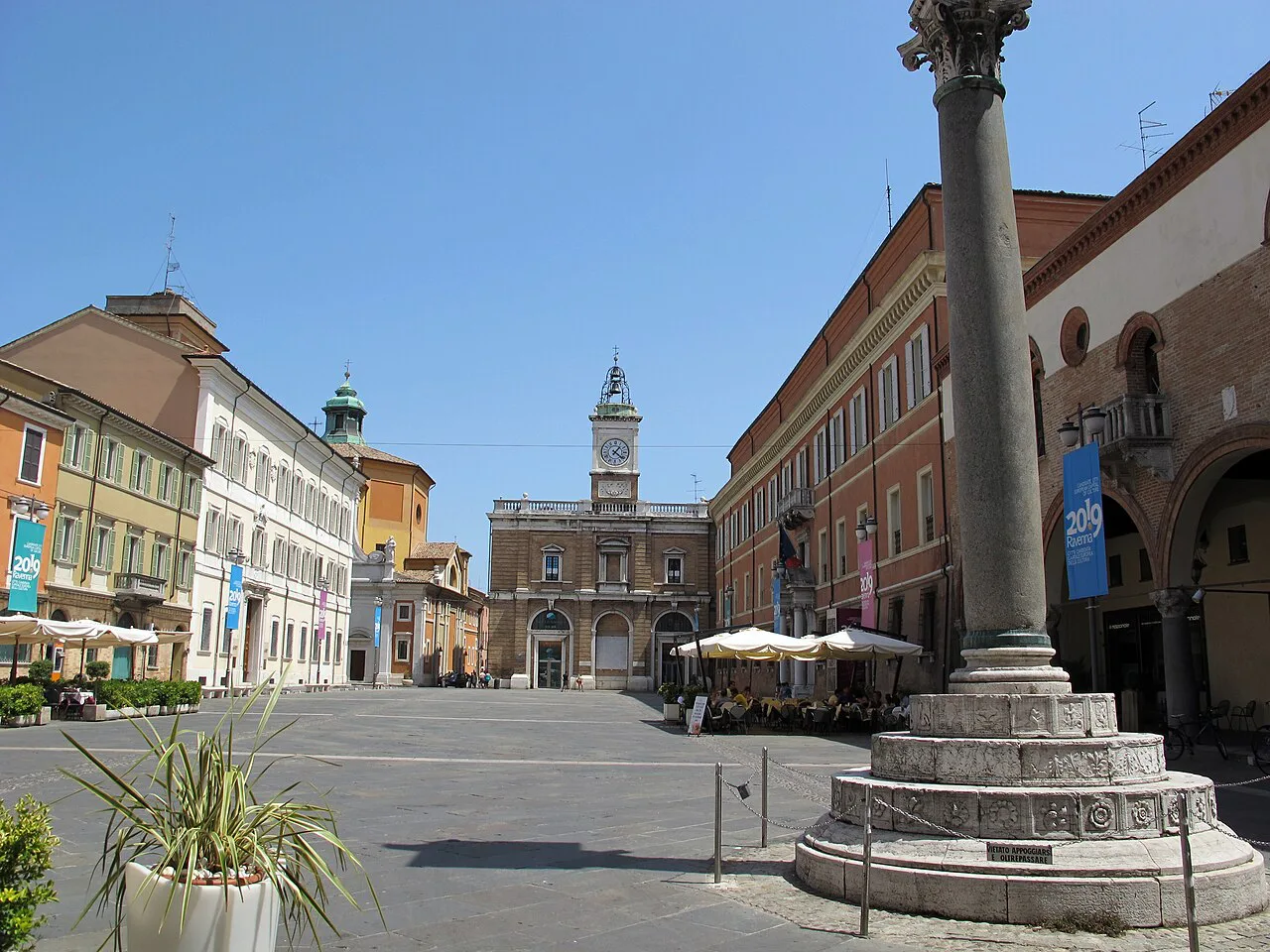 Piazza del Popolo in Ravenna.