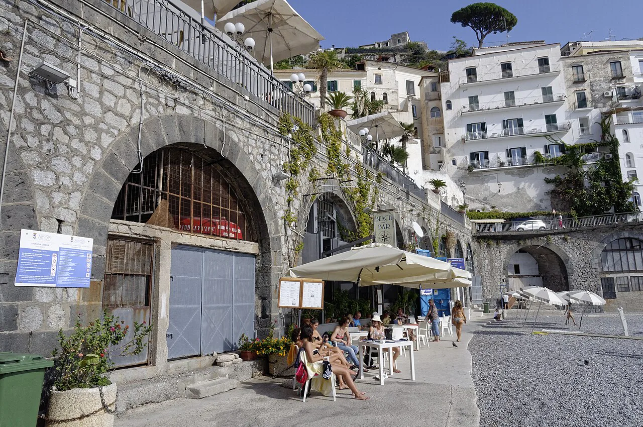 Arched lane in Amalfi.