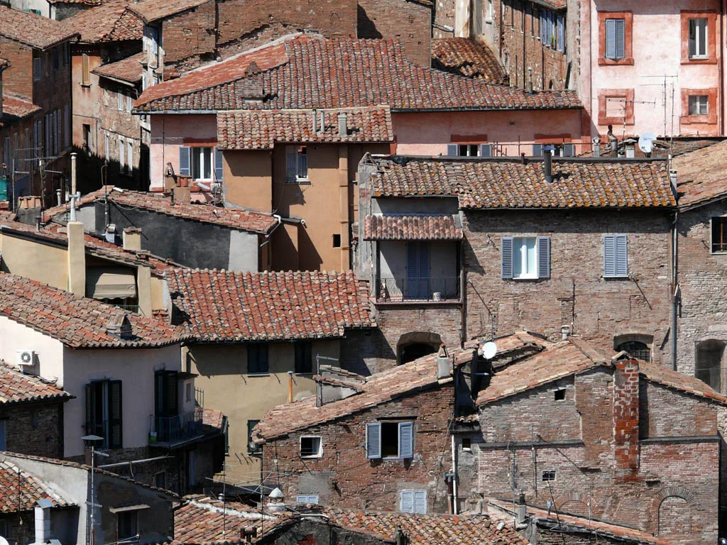 Rooftops of Perugia's old town.