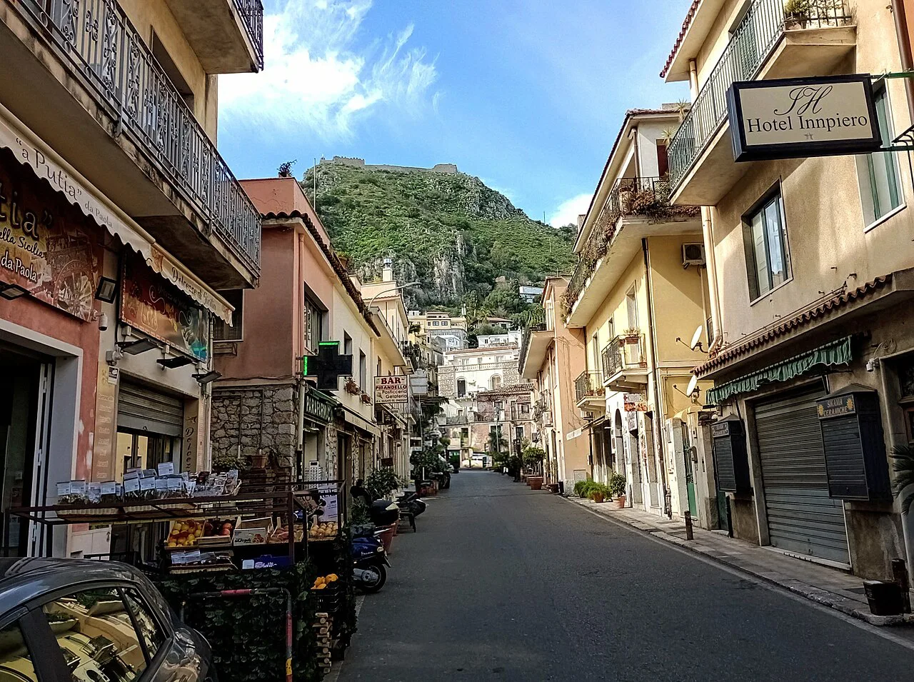 Street in Taormina.