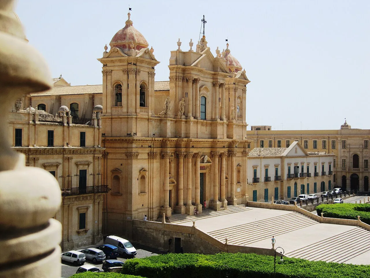 Noto Cathedral and its square.