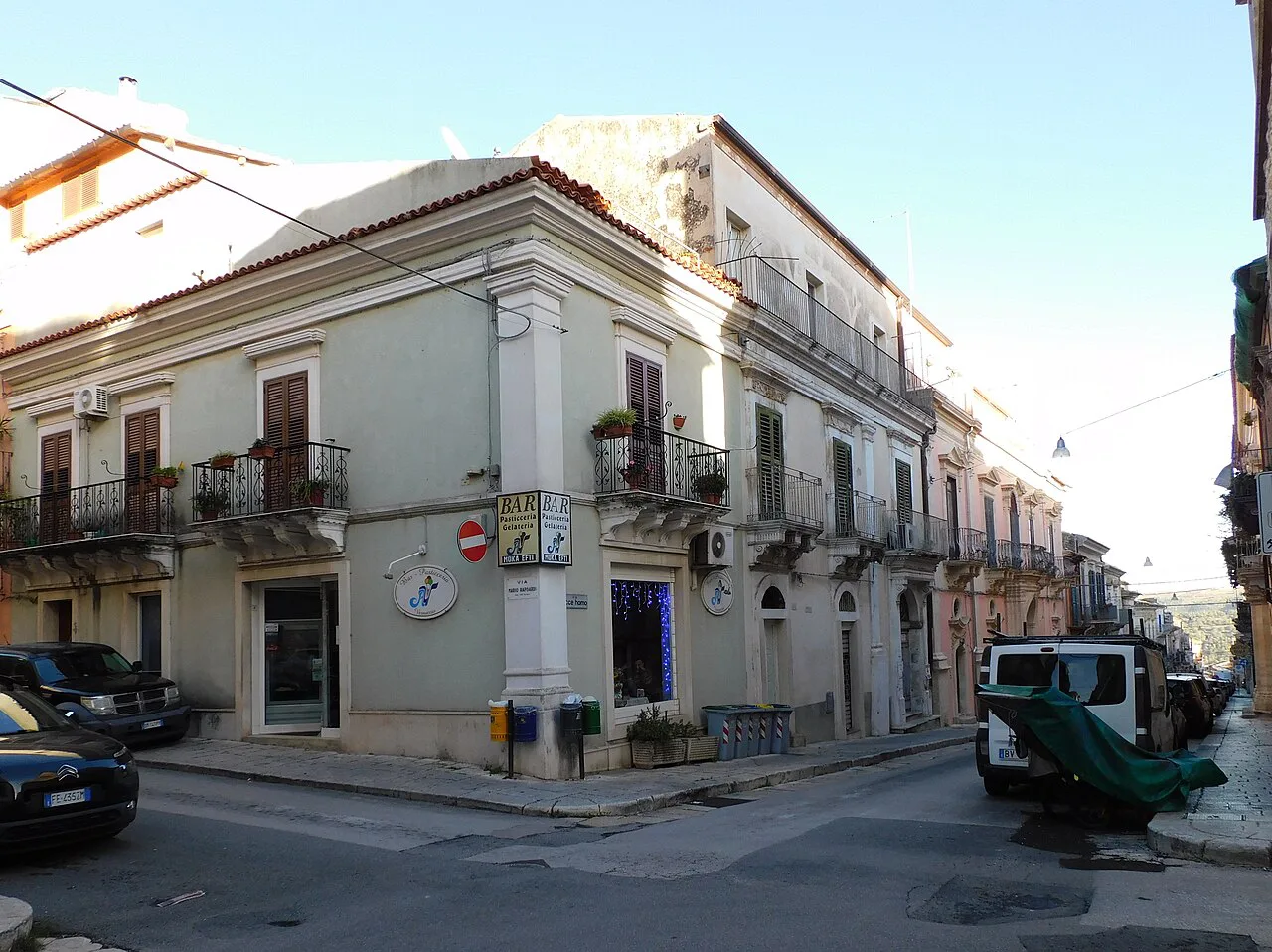 Street corner in Ragusa.