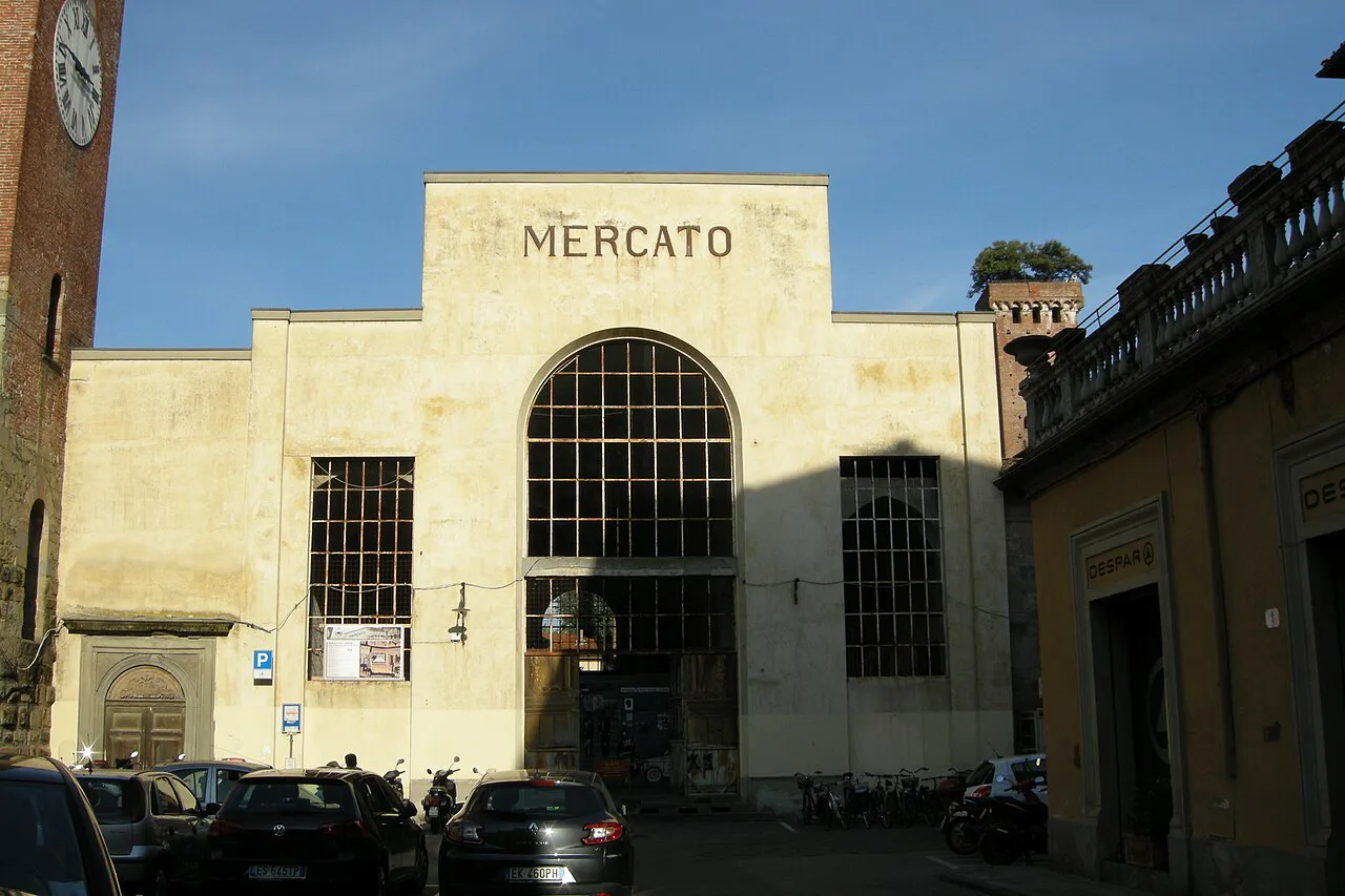Market building in Lucca.