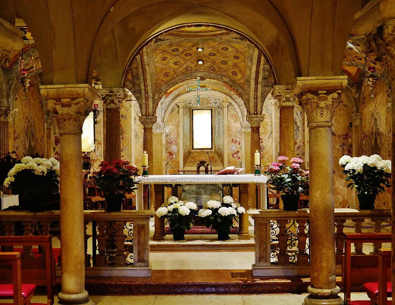 Modena cathedral crypt.
