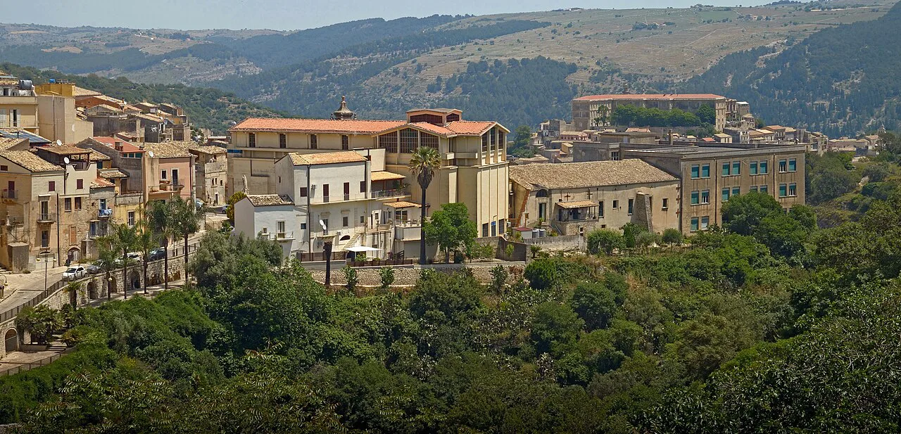 View of a church and convent in Ragusa.