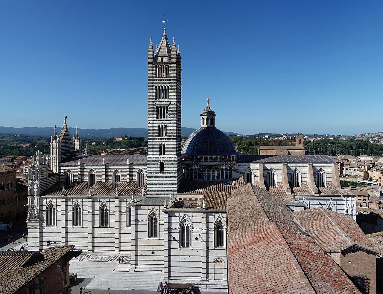 Siena Cathedral seen from the city wall.