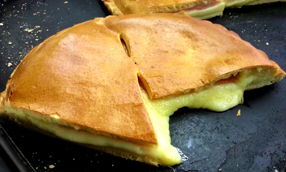 Cheese and ham impanata in Syracuse.