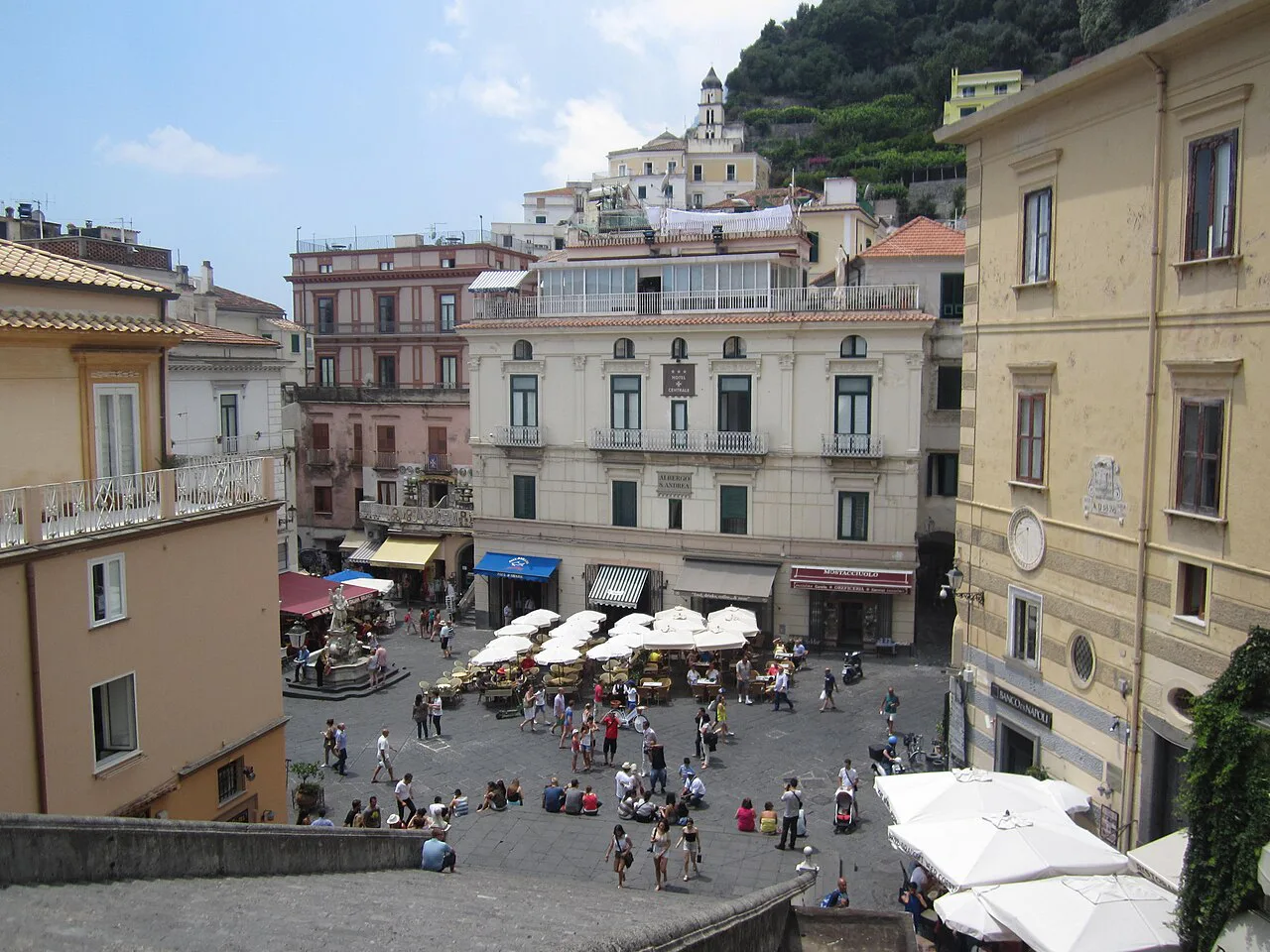 Piazza Sant'Andrea in Amalfi.