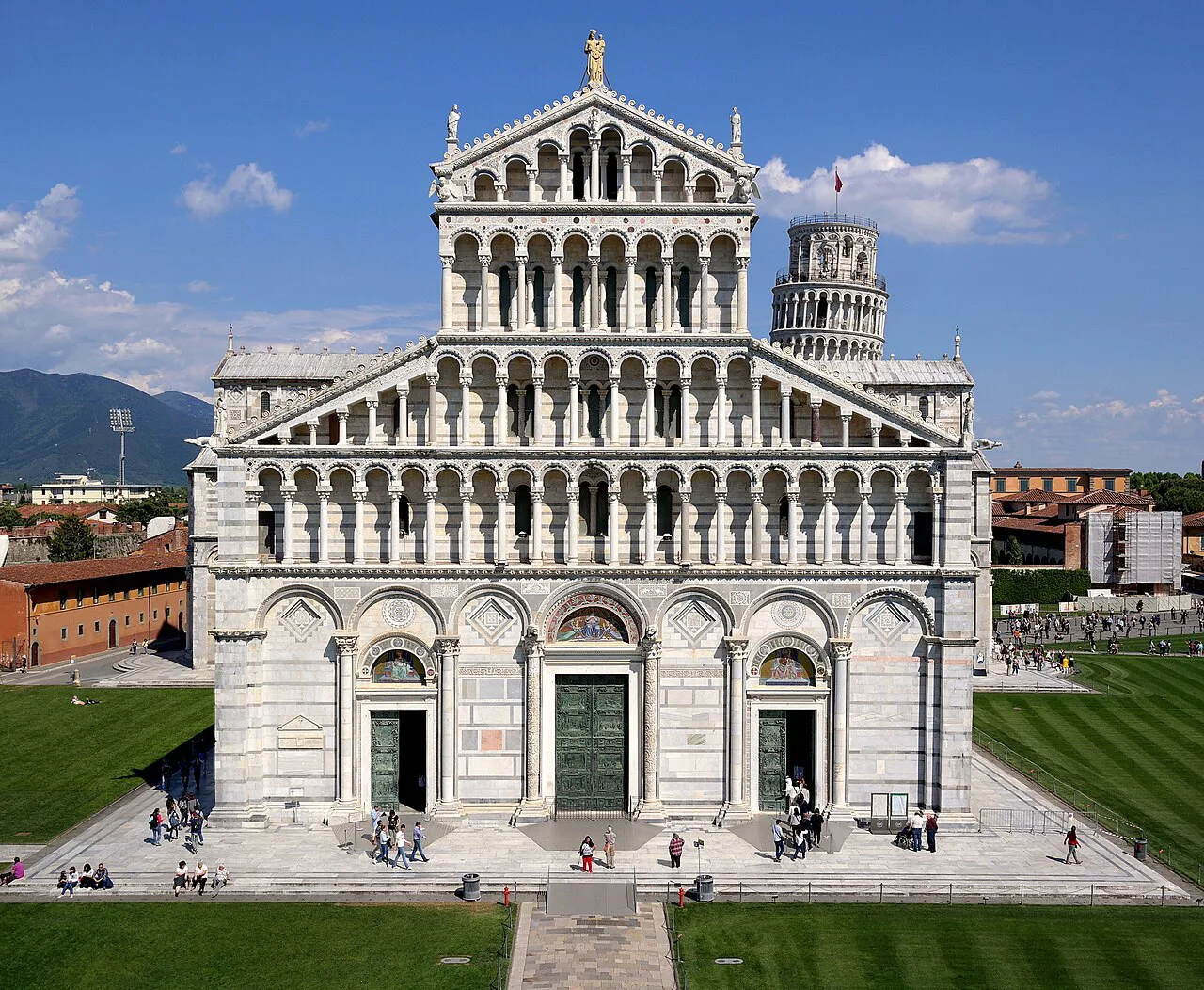 Pisa cathedral facade.
