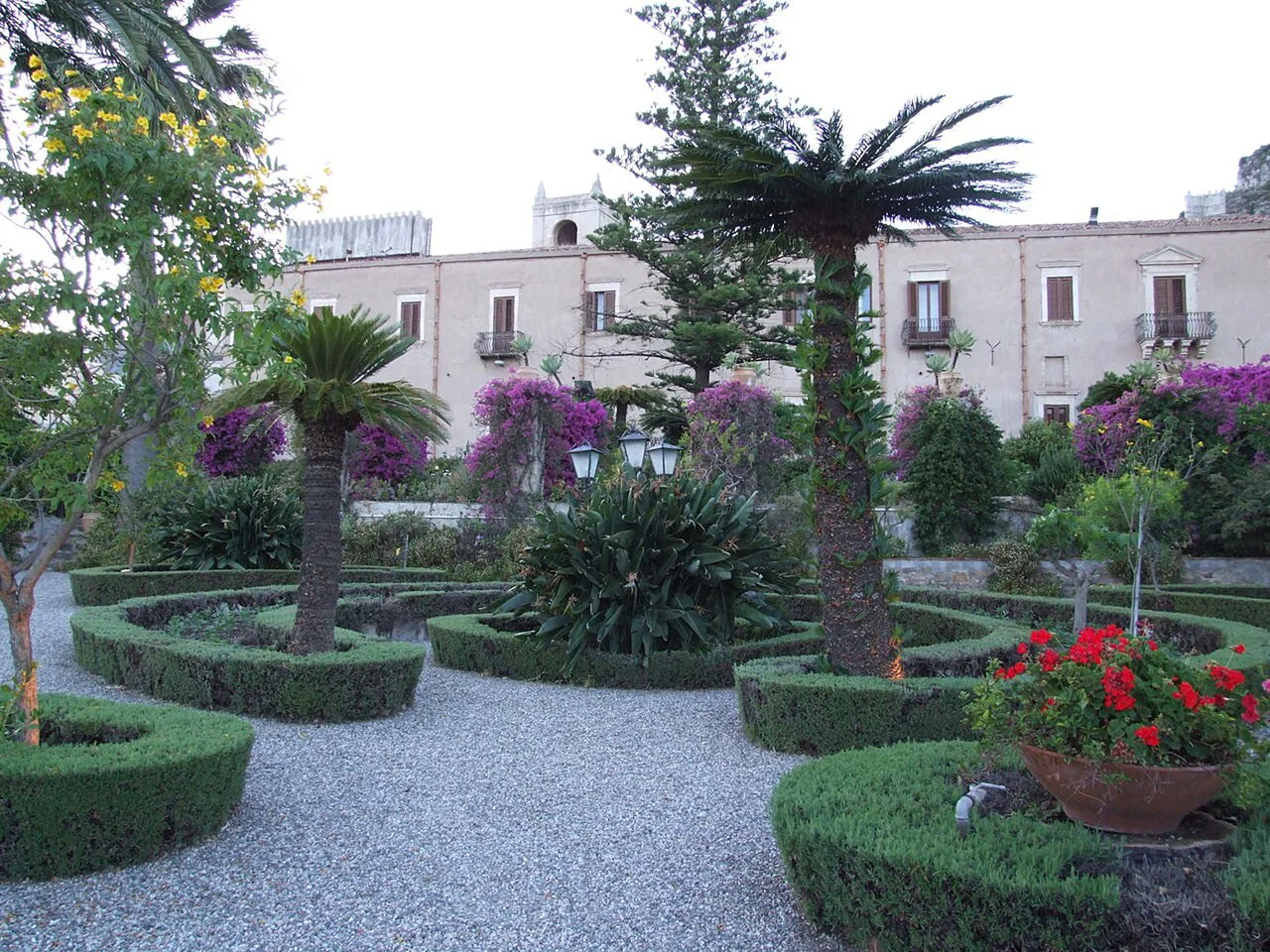 Gardens near the San Domenico Palace in Taormina.