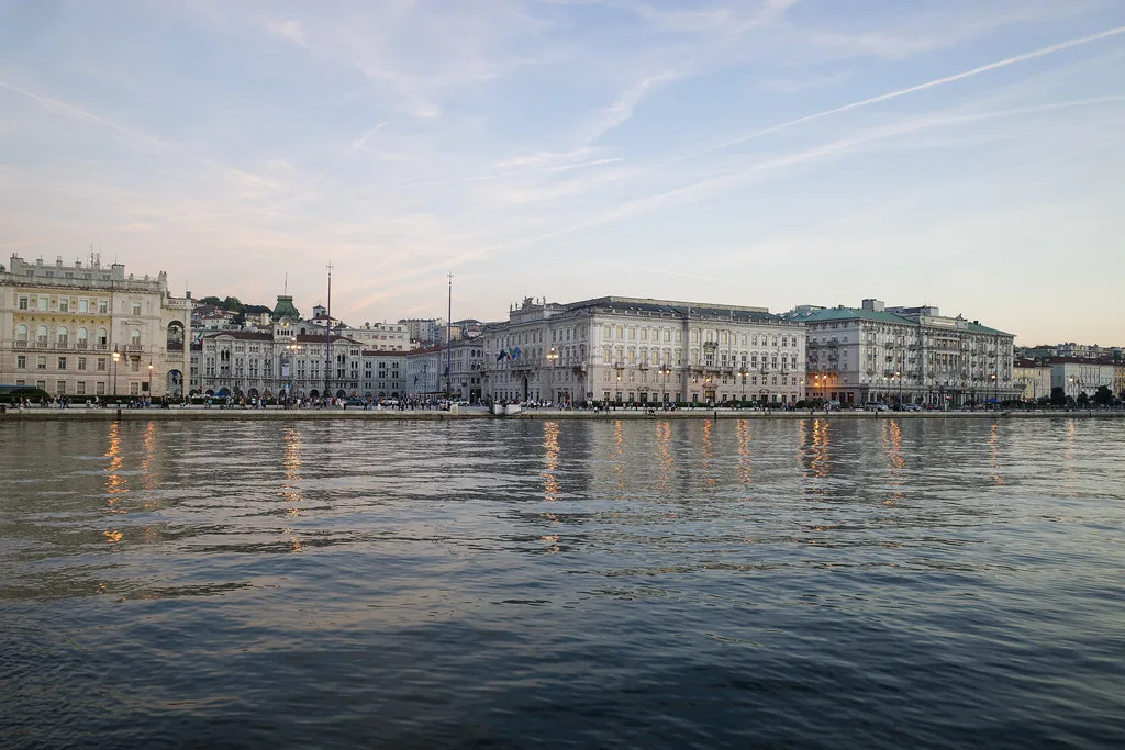 Piazza Unità d'Italia and the waterfront in Trieste.