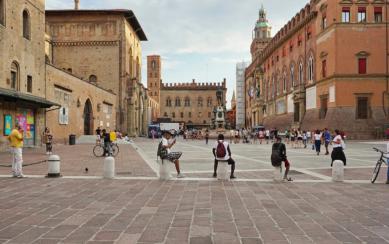 Piazza del Nettuno in Bologna.