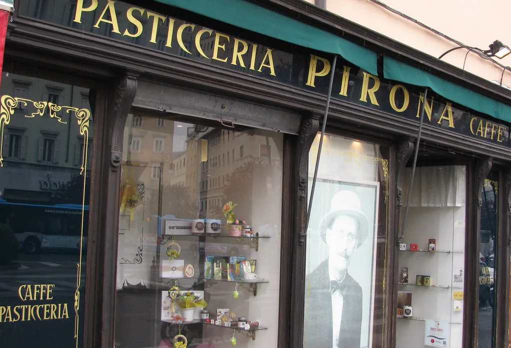 Pasticceria shopfront in Trieste.