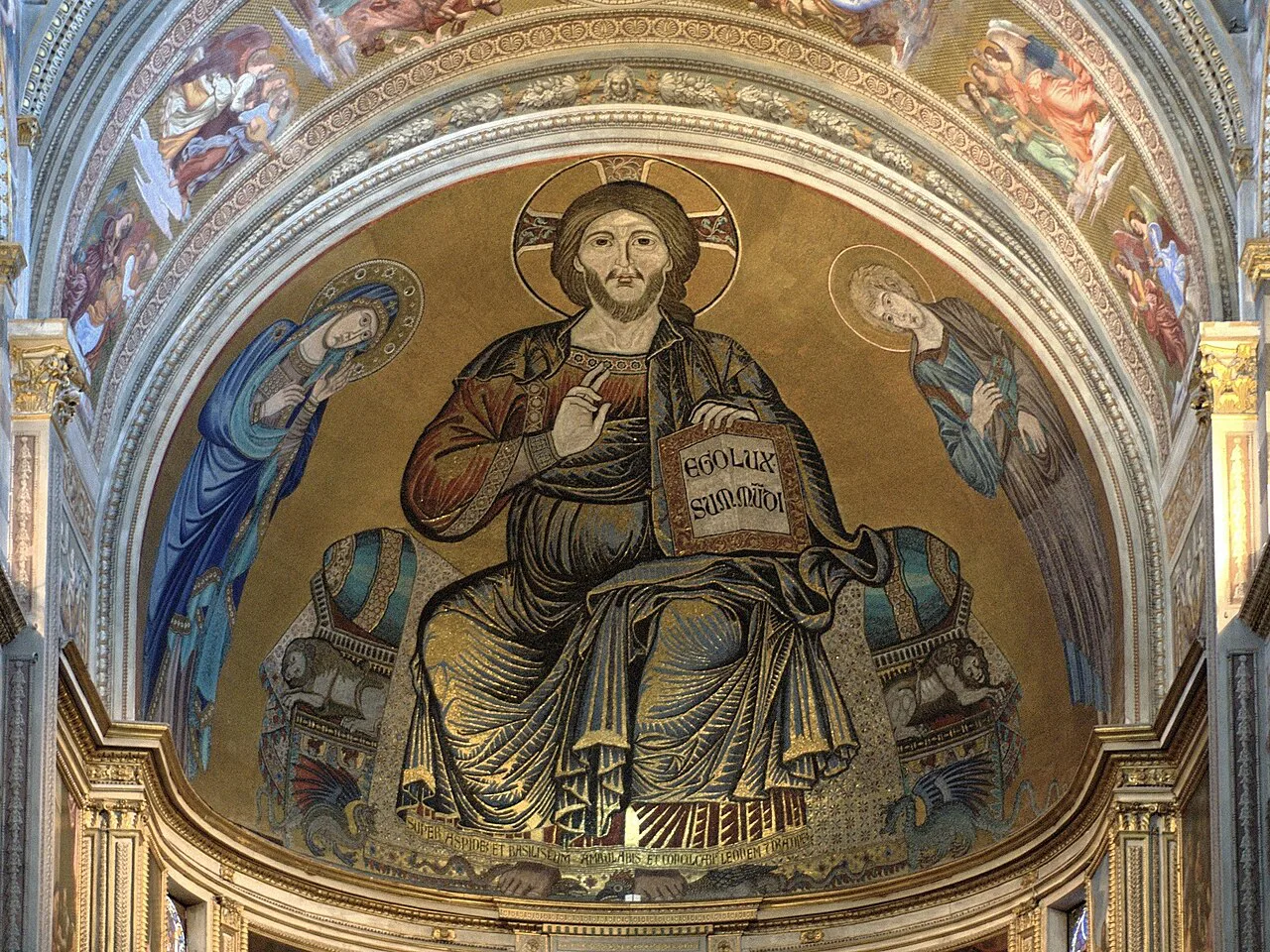 Apse mosaic in Pisa cathedral.
