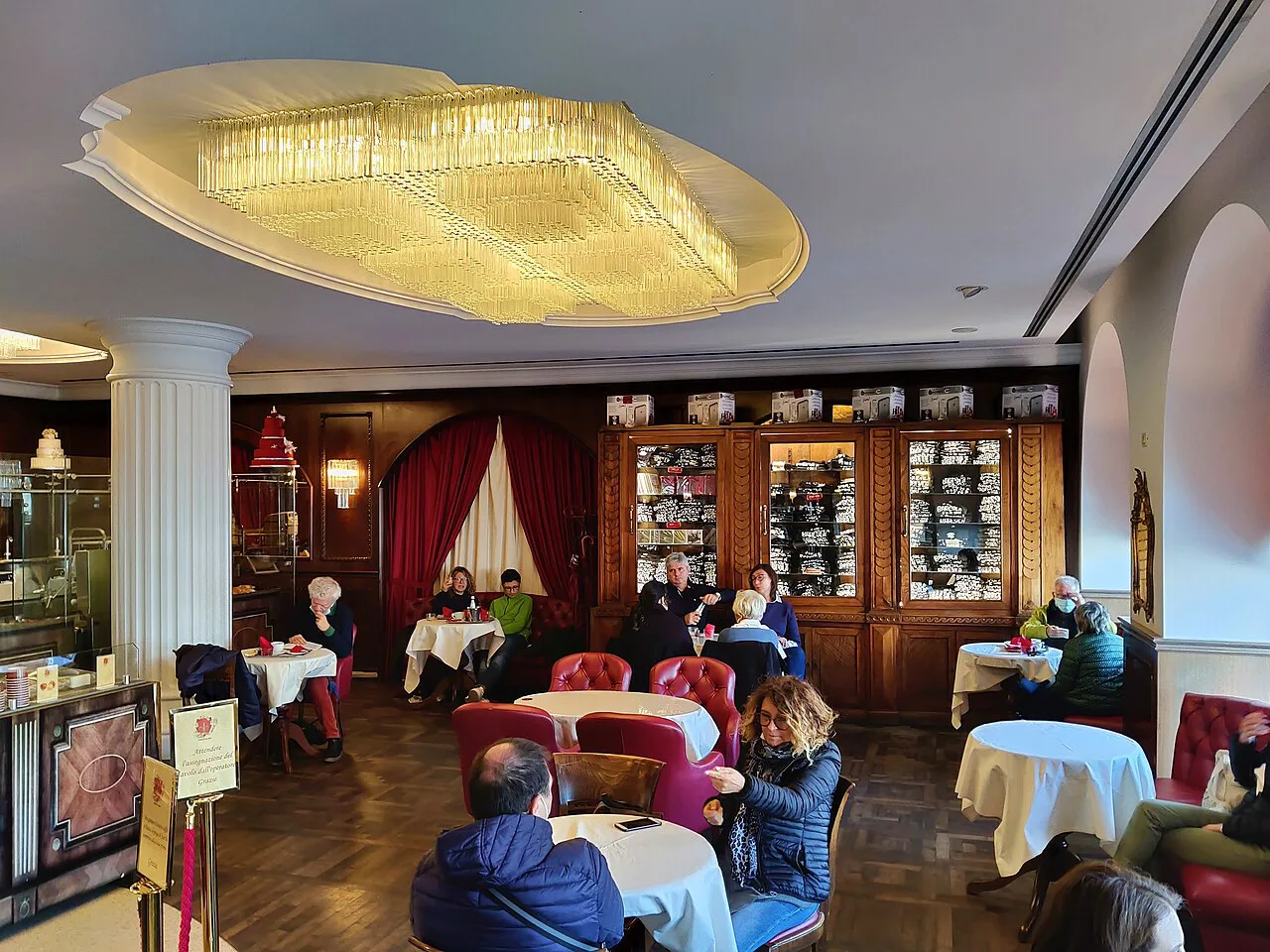 Café interior in Trieste.