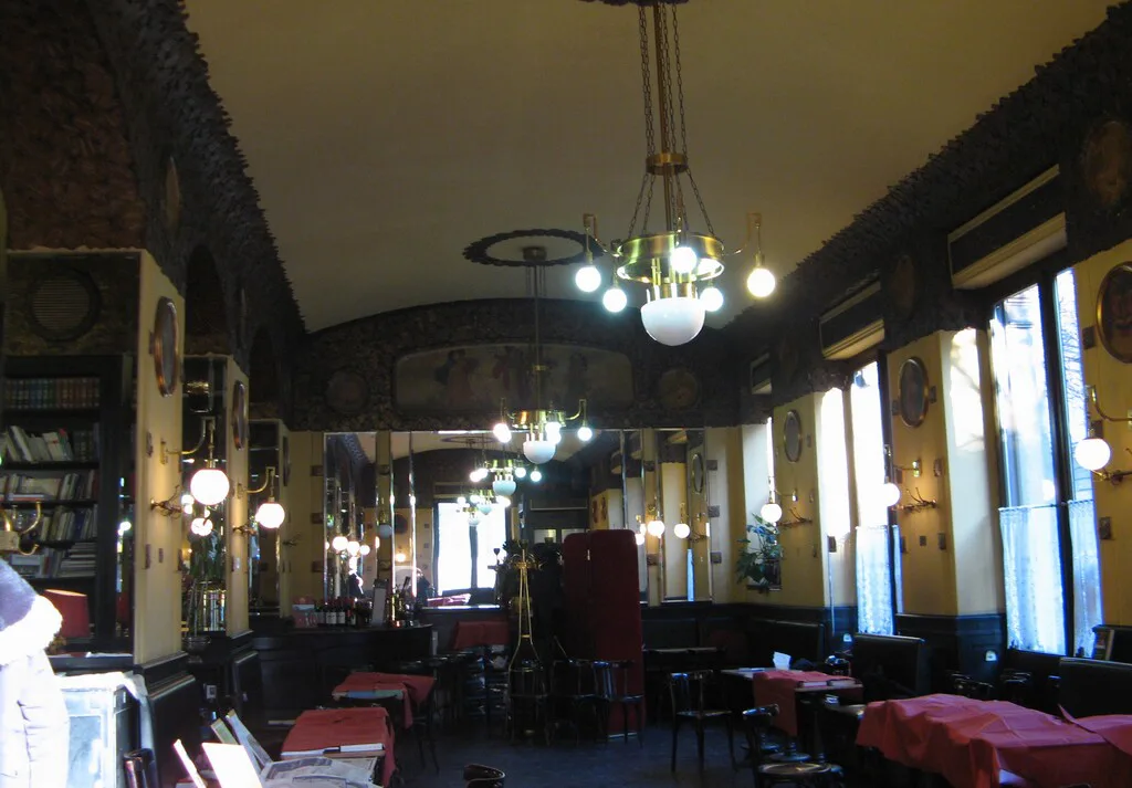 Caffè San Marco dining room in Trieste.