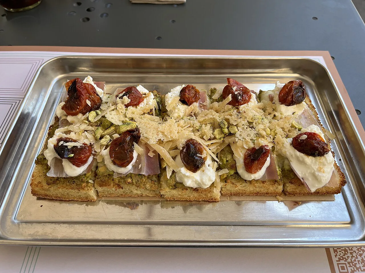 Cunzatizza on a tray in Catania.