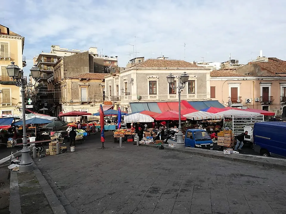 Street market in Catania.