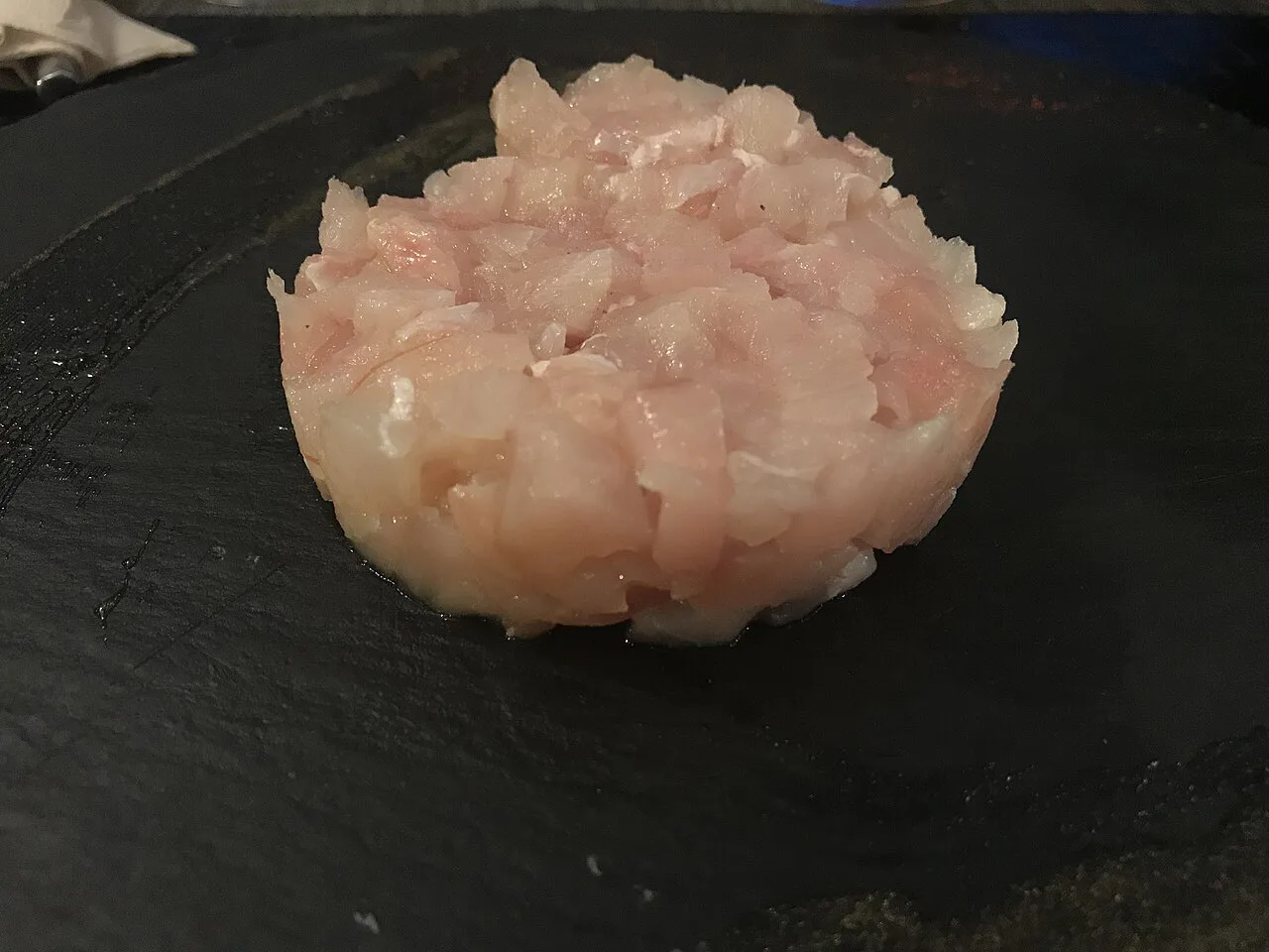 Fish tartare in Alghero.