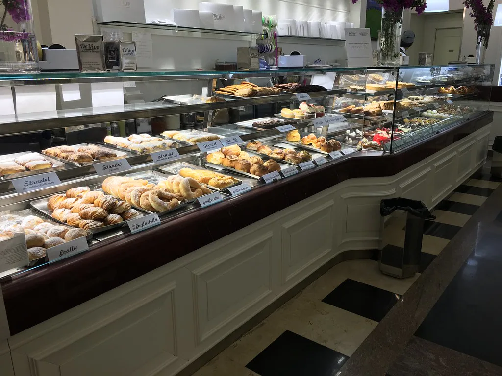 Pastry counter on the Amalfi Coast.