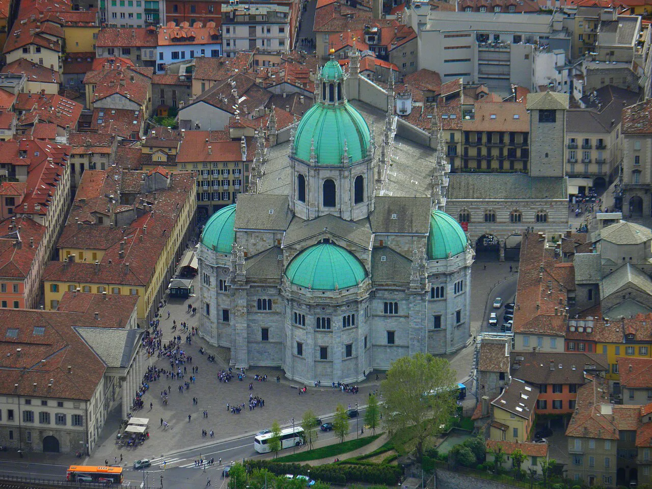Como cathedral seen from above.