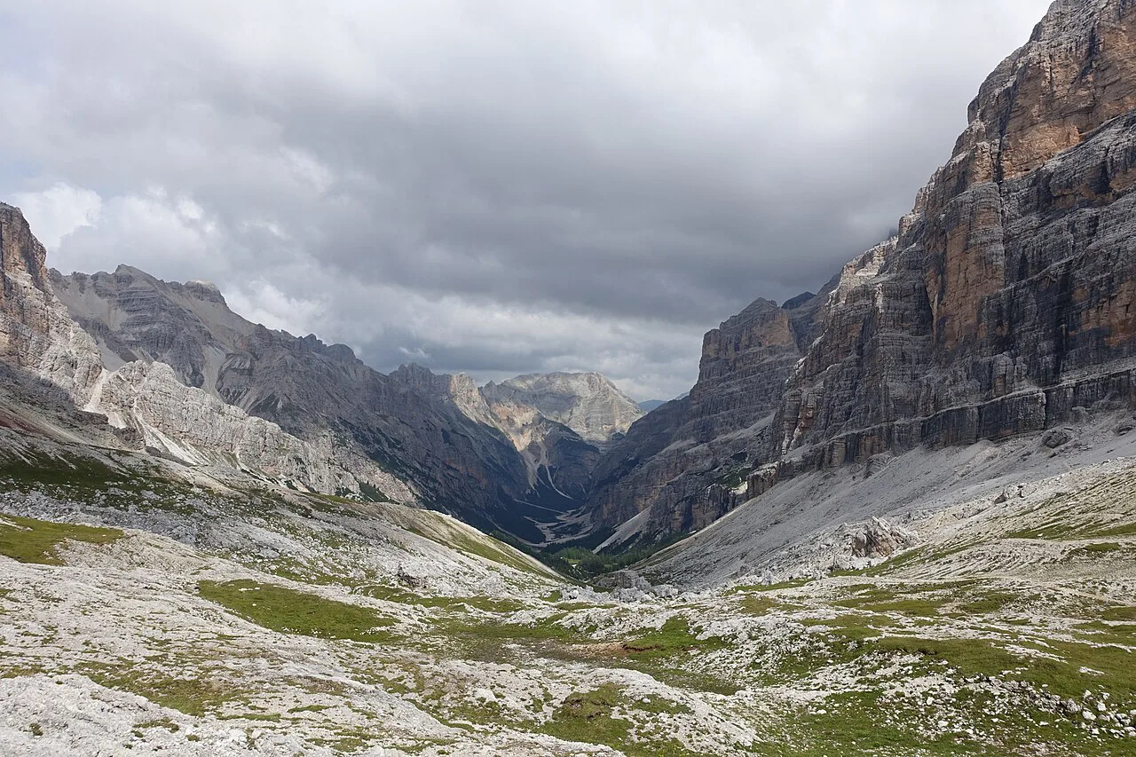 Dolomite peaks near Cortina d'Ampezzo.