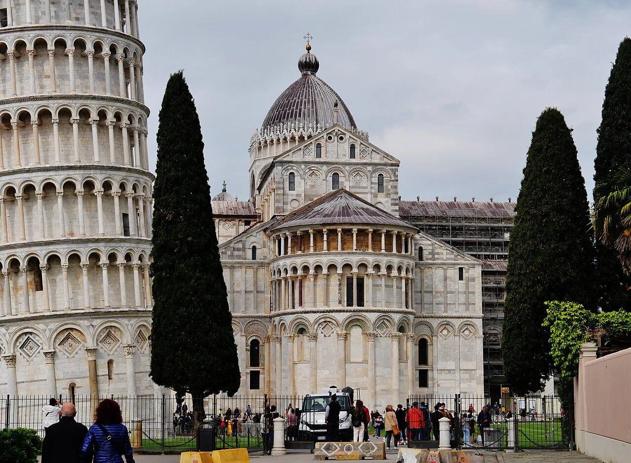 Pisa Cathedral and the Leaning Tower.