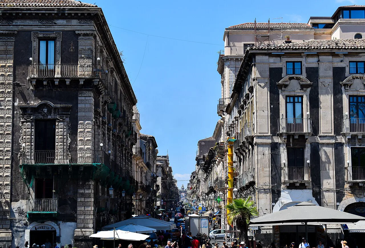 Via Garibaldi in Catania.