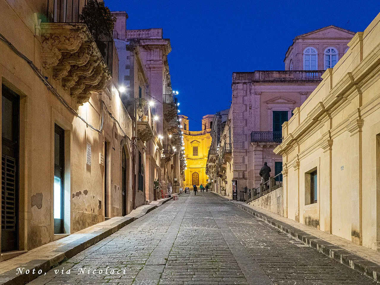 Via Nicolaci in Noto.