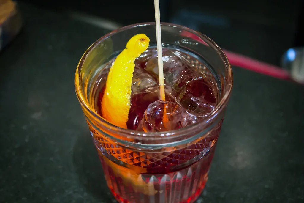 Negroni on ice with a citrus twist.