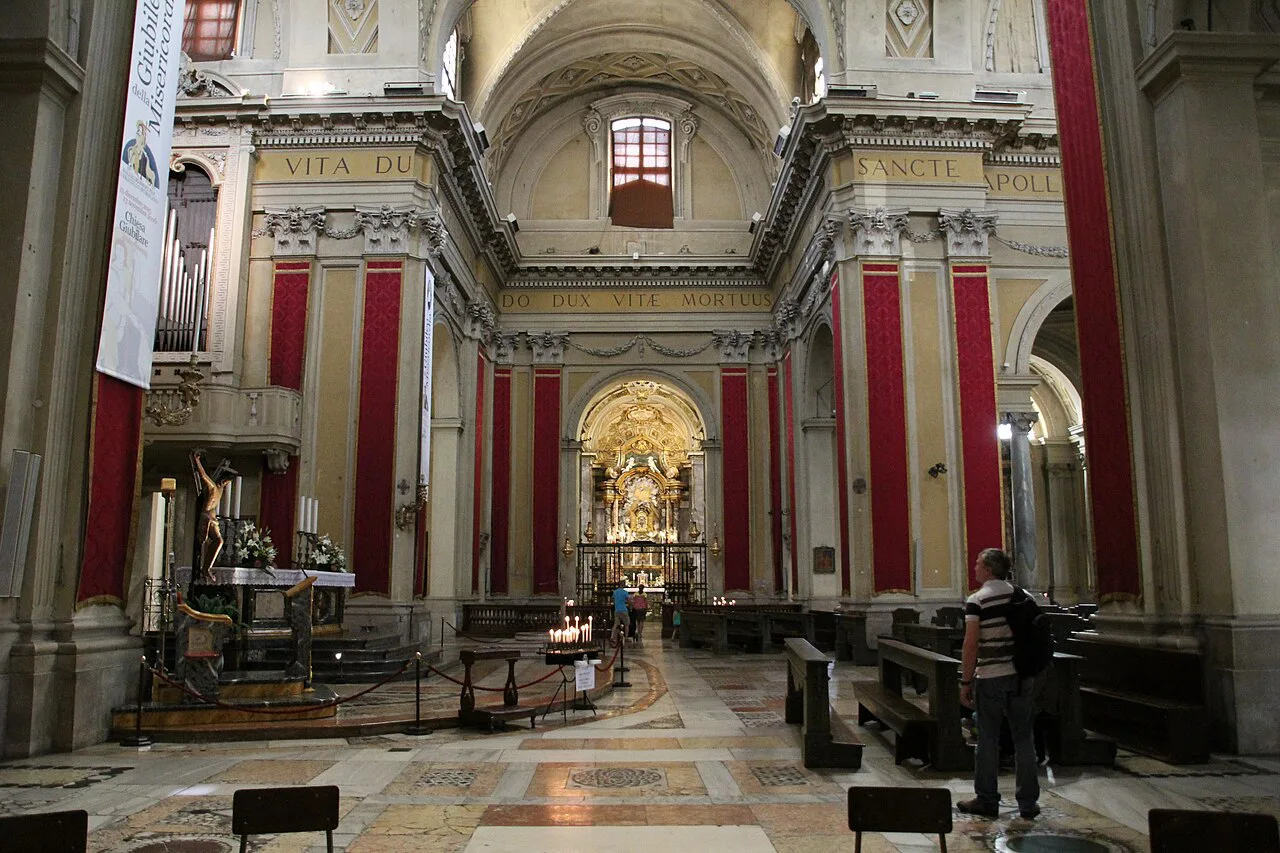 Inside Ravenna Cathedral.