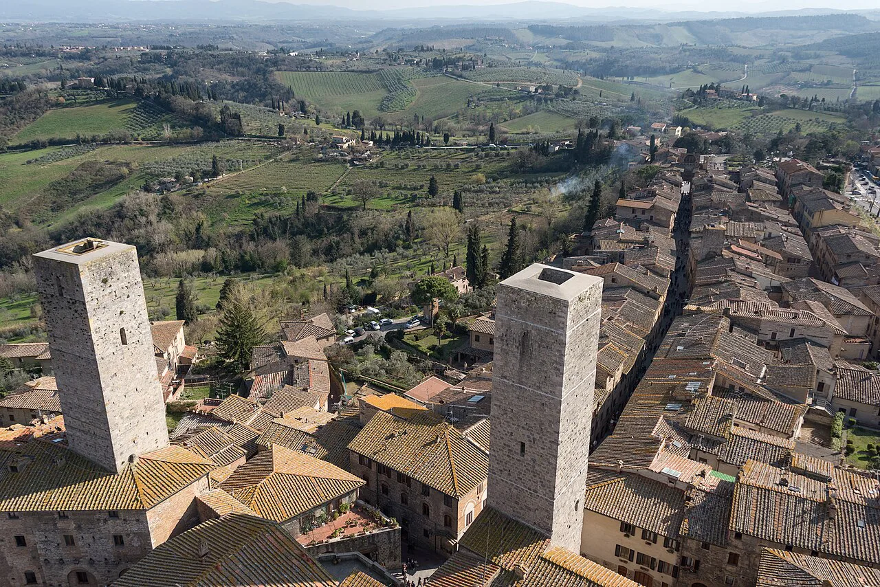 Towers over San Gimignano's old town.