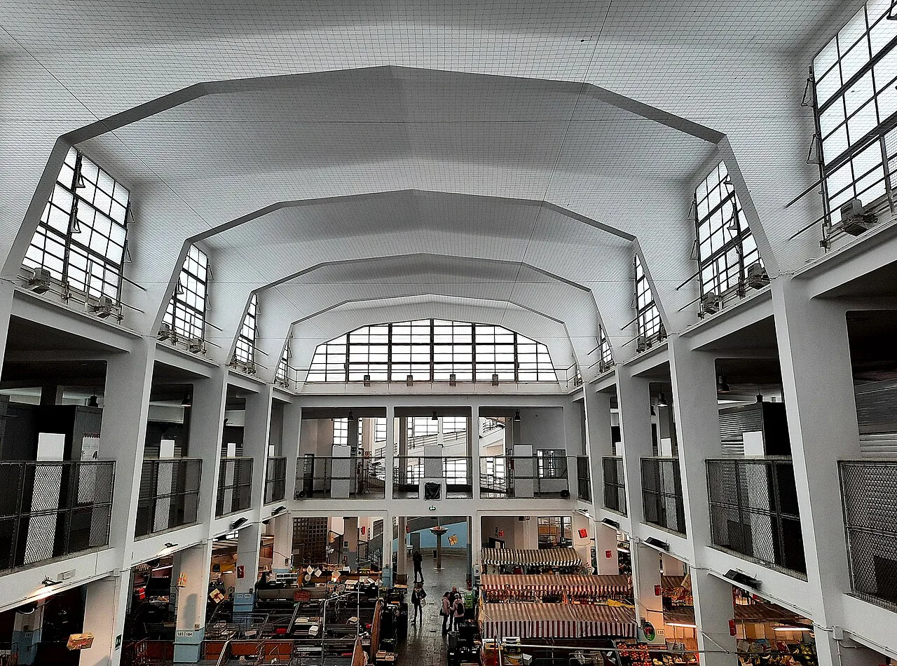 Covered market in Trieste.