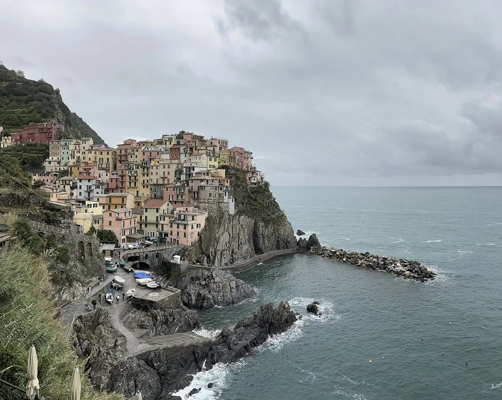 Manarola seen from the coastal path.