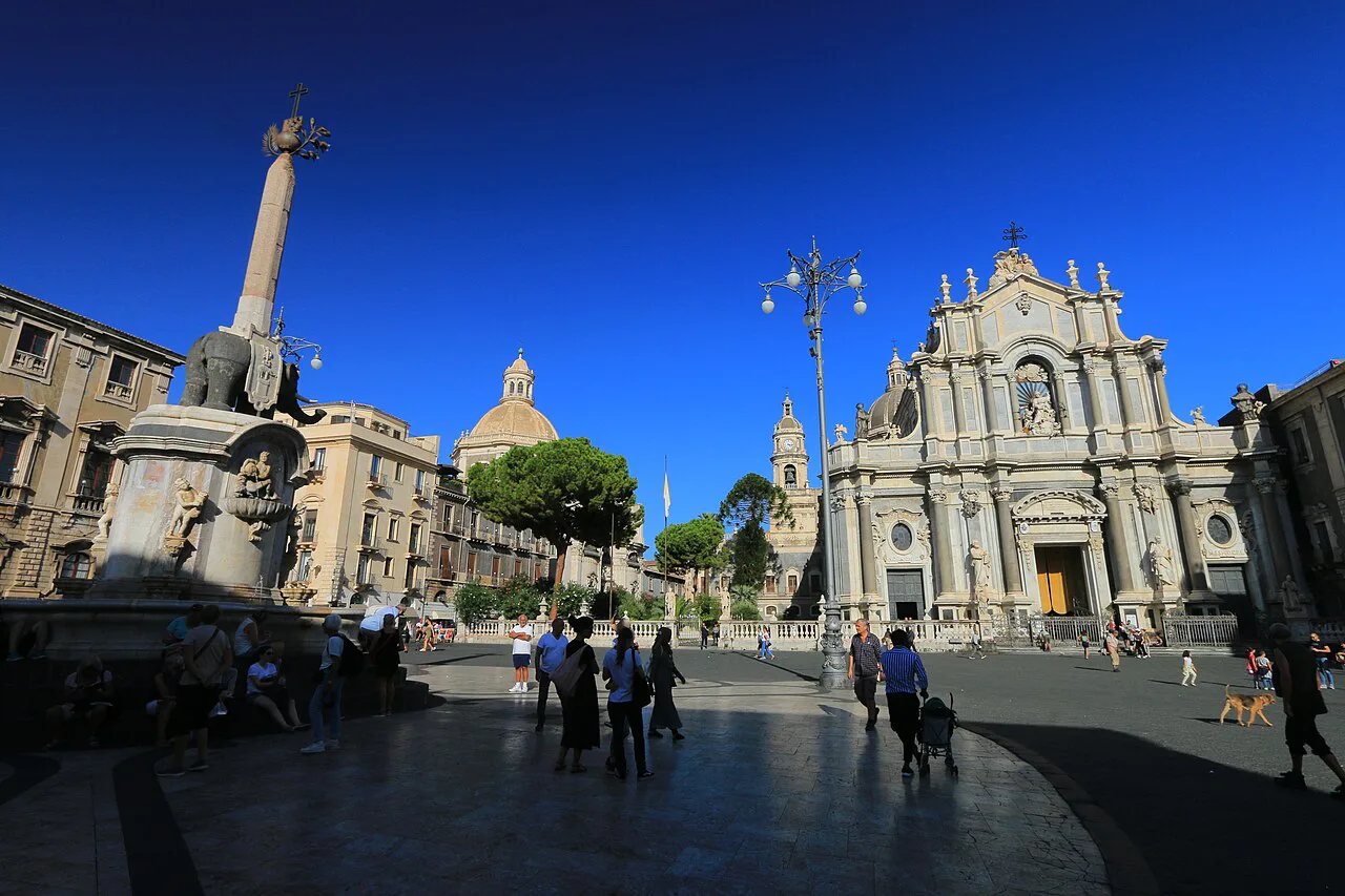Piazza Duomo in Catania.