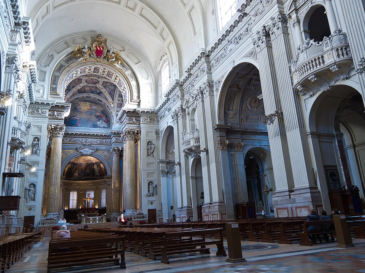 Interior of Bologna Cathedral.