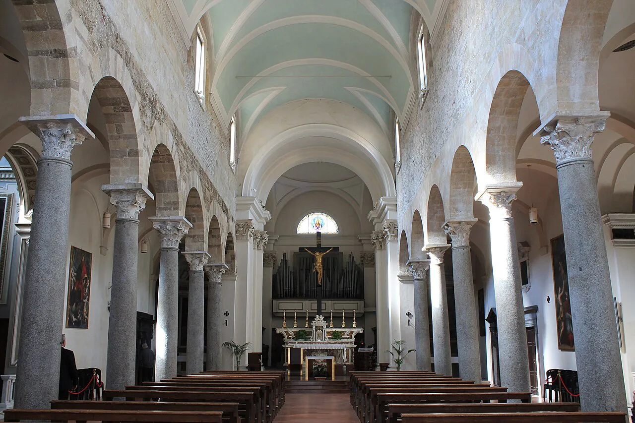 Interior of the Church of San Frediano in Pisa.