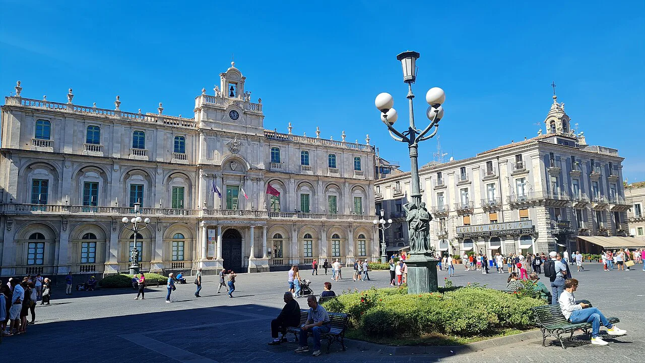 The university buildings on Piazza dell'Università in Catania.