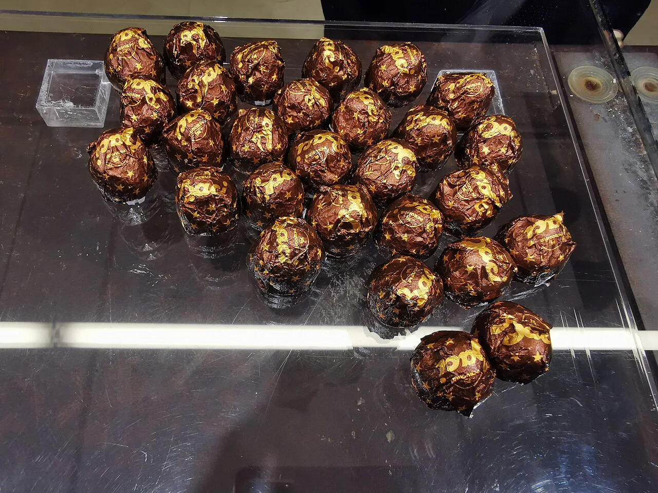 Chocolates on display at Perugina.