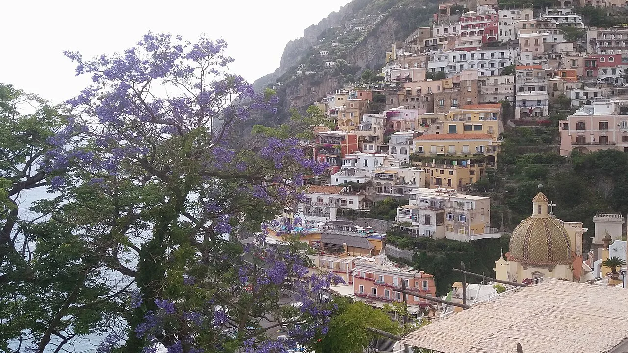 Positano hillside houses.
