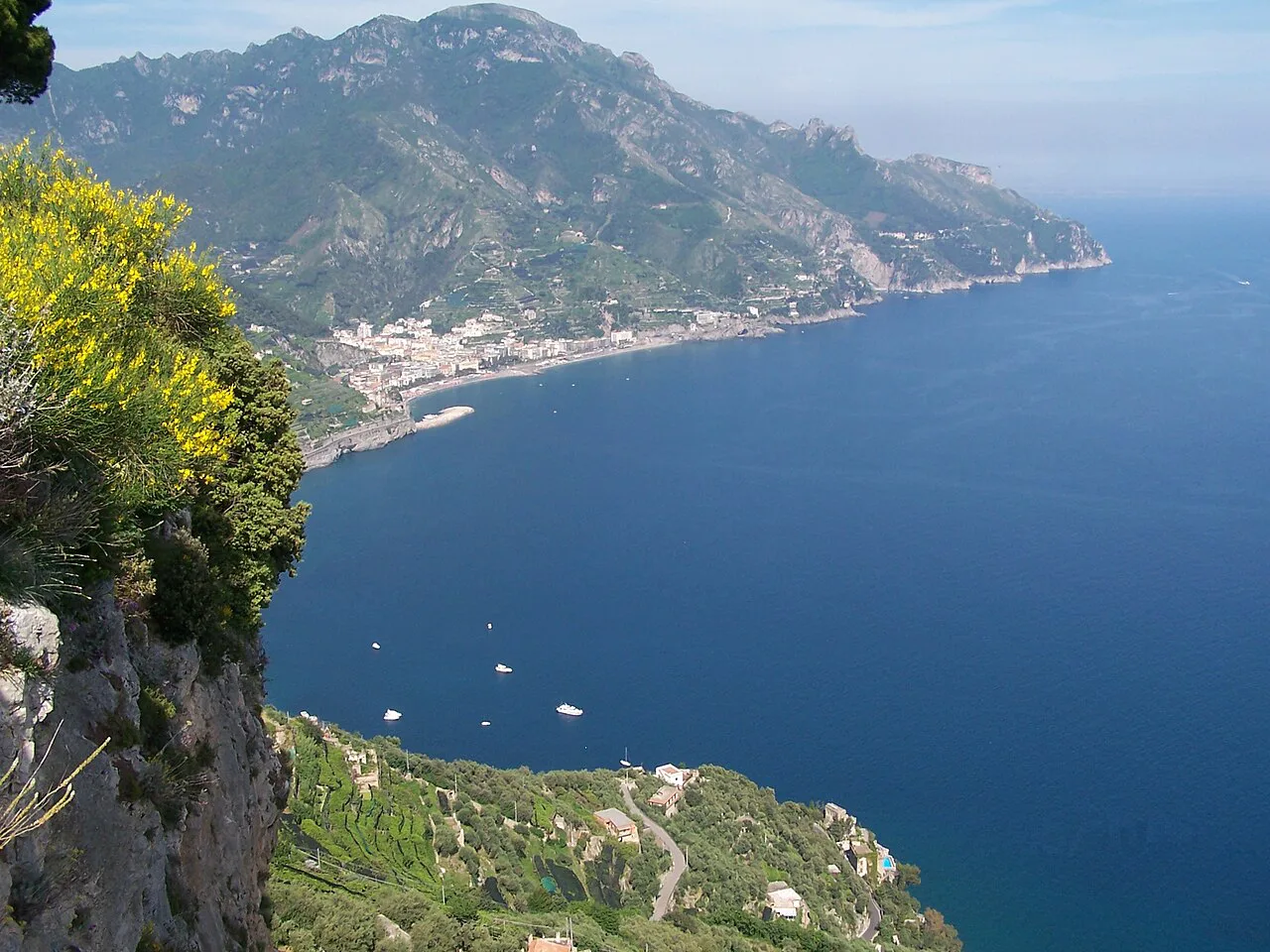 Coastal view from Ravello.
