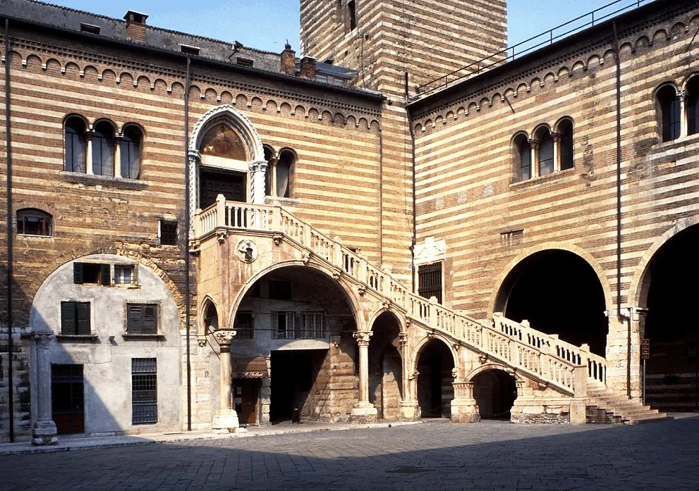 Mercato Vecchio courtyard in Verona.